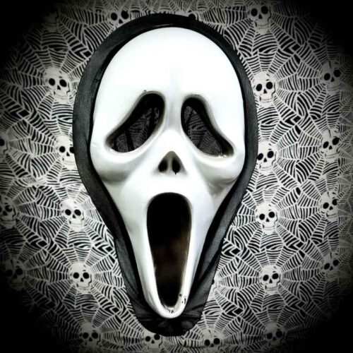 Masque Scream En Latex - Pour Halloween, Cosplay, Maisons Hantées - Respirant, Vision Large, Taille Unique - 4